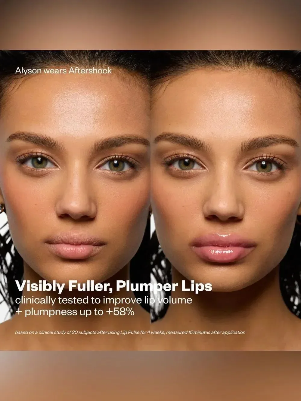 NWT Kosas Lip Pulse - Glassy Lip Plumper in CLEAR IRIDESCENT PINK SHIMMER